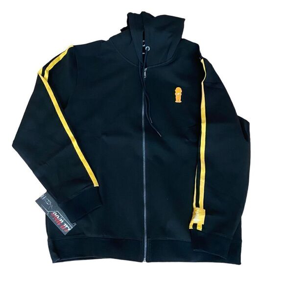 Lil Woo Black Striped Hoodie Graphic Size 5XL New With Tags - Picture 6 of 8